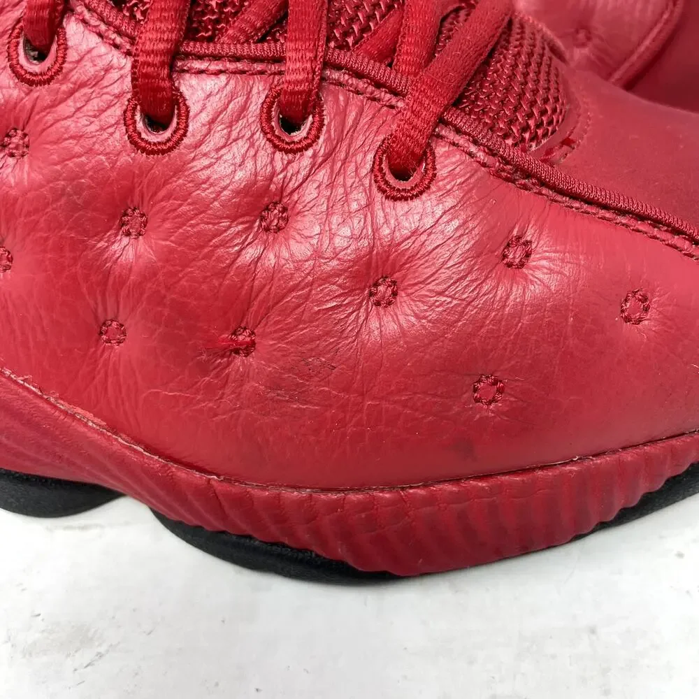 Jordan Red Leather Jumpman II Mid Gym Basketball Shoes Mens Size 8 2015